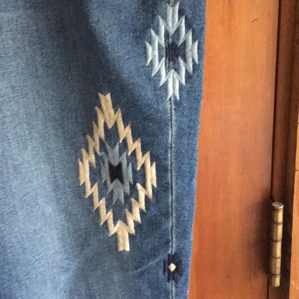 Chaps jeans skinny southwest embroidery blue 10 - Picture 5 of 6